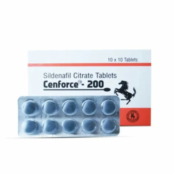 Affordable Cenforce 200 tablets for sale with labeled packaging and pill strip. Order Cenforce 200 tablets online conveniently.