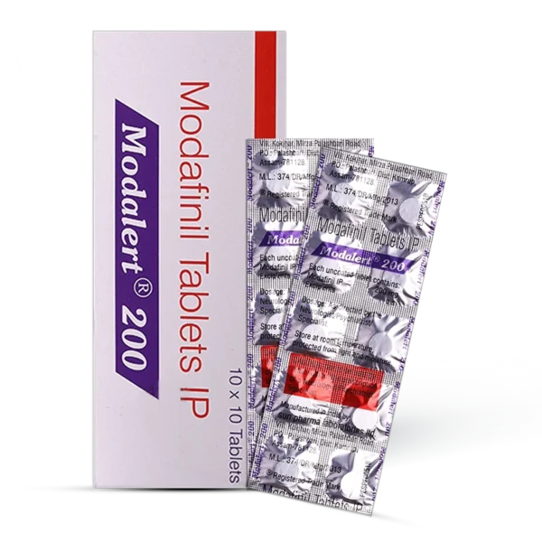 pack of modalert medication which comes under the brand name of modafinil