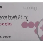 Finpecia 1MG packaging showing Finasteride tablets for hair loss treatment.