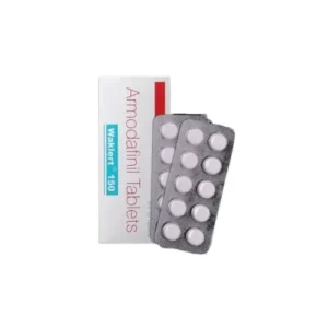 Waklert 150MG Armodafinil tablets box and blister packs by Sun Pharmaceuticals available online.